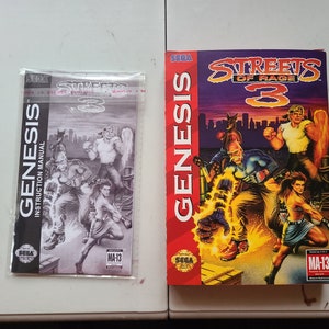 Custom made Streets of Rage III for the Sega Genesis