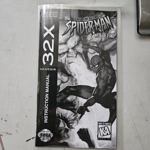 SPIDERMAN - Web of Fire for Sega 32X With HOLOGRAPHIC Label SPIDERMAN - Web of Fire for Sega 32X With HOLOGRAPHIC Label