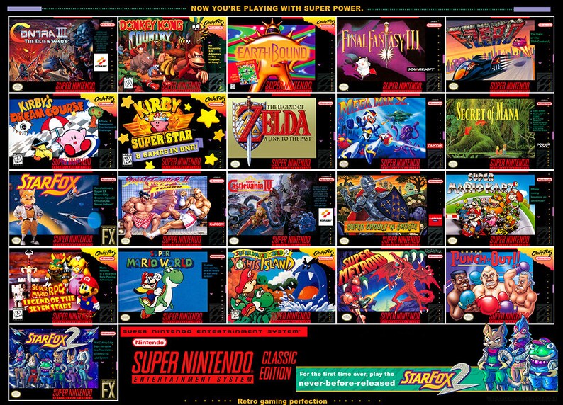 Custom Made Super Nintendo Labels Etsy