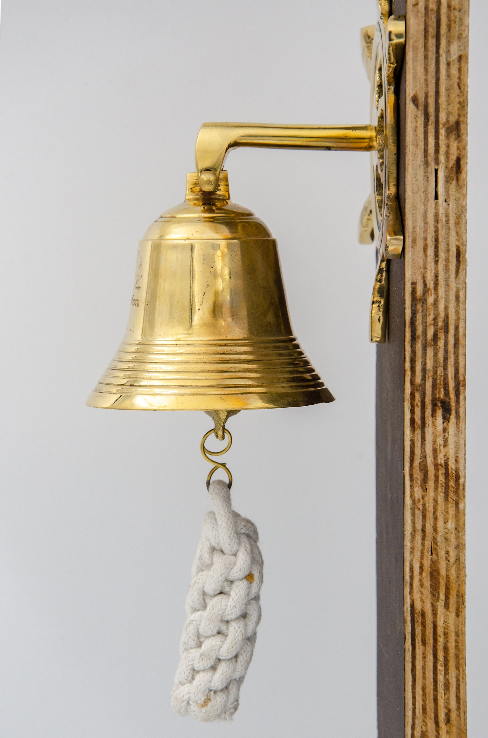 Antique Brass Finish 7 Anchor Ship Bell Rope Nautical Etsy