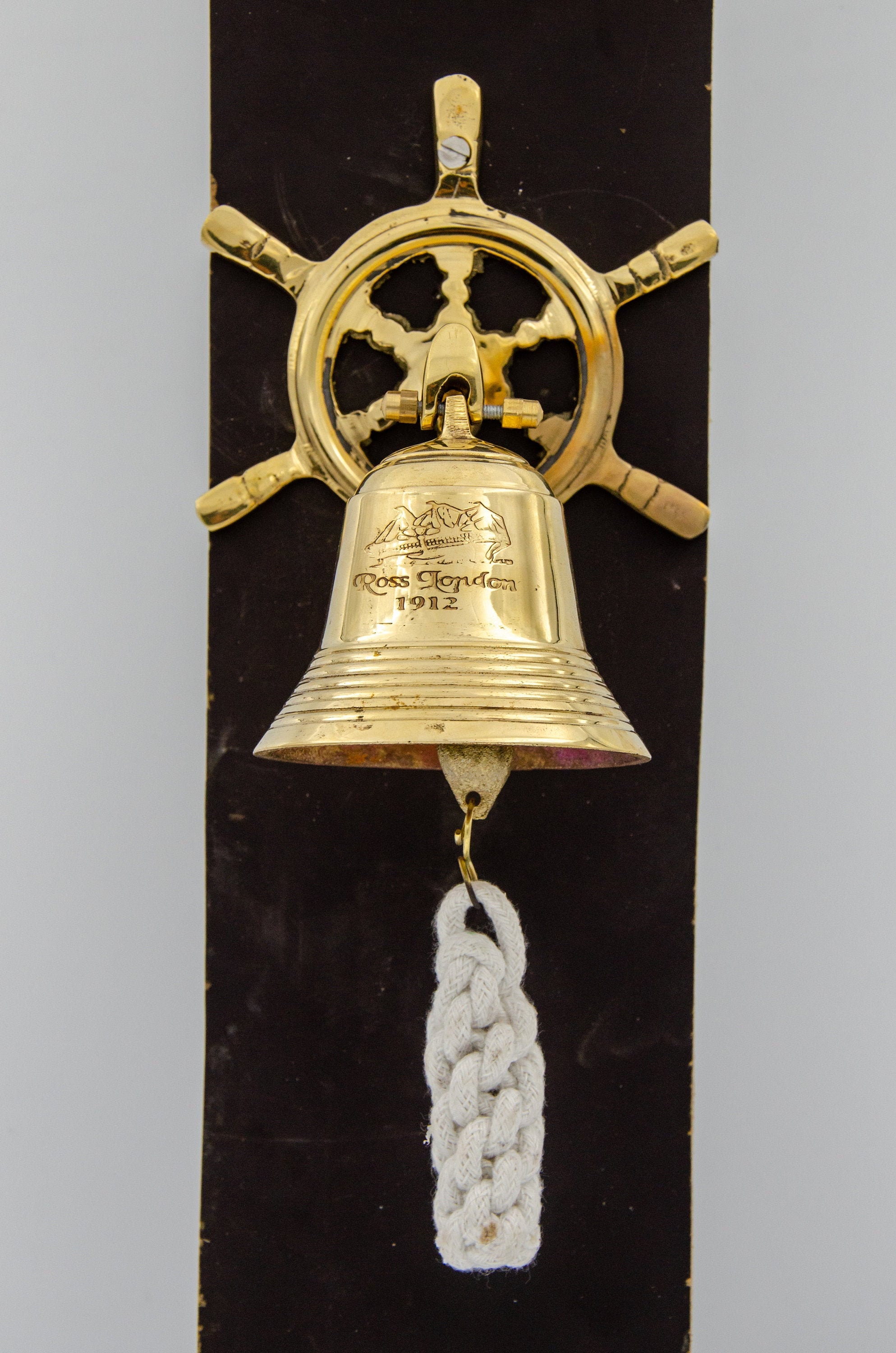 Antique Brass Finish 7 Anchor Ship Bell Rope Nautical Etsy