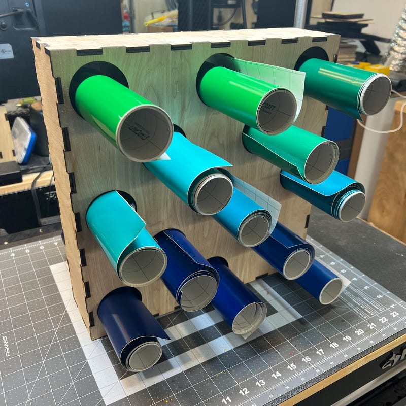 Vinyl Roll Rack - Etsy