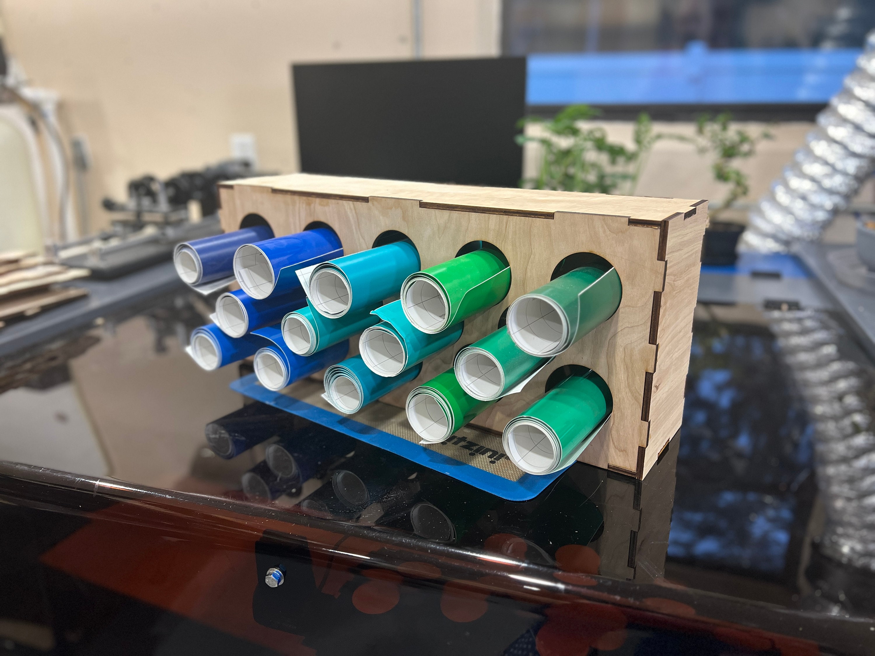 14 Roll Vinyl Rack - Etsy