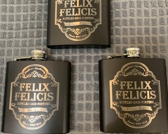 Wizarding Inspired Hip Flask Liquid Luck Slight Mess UP’S