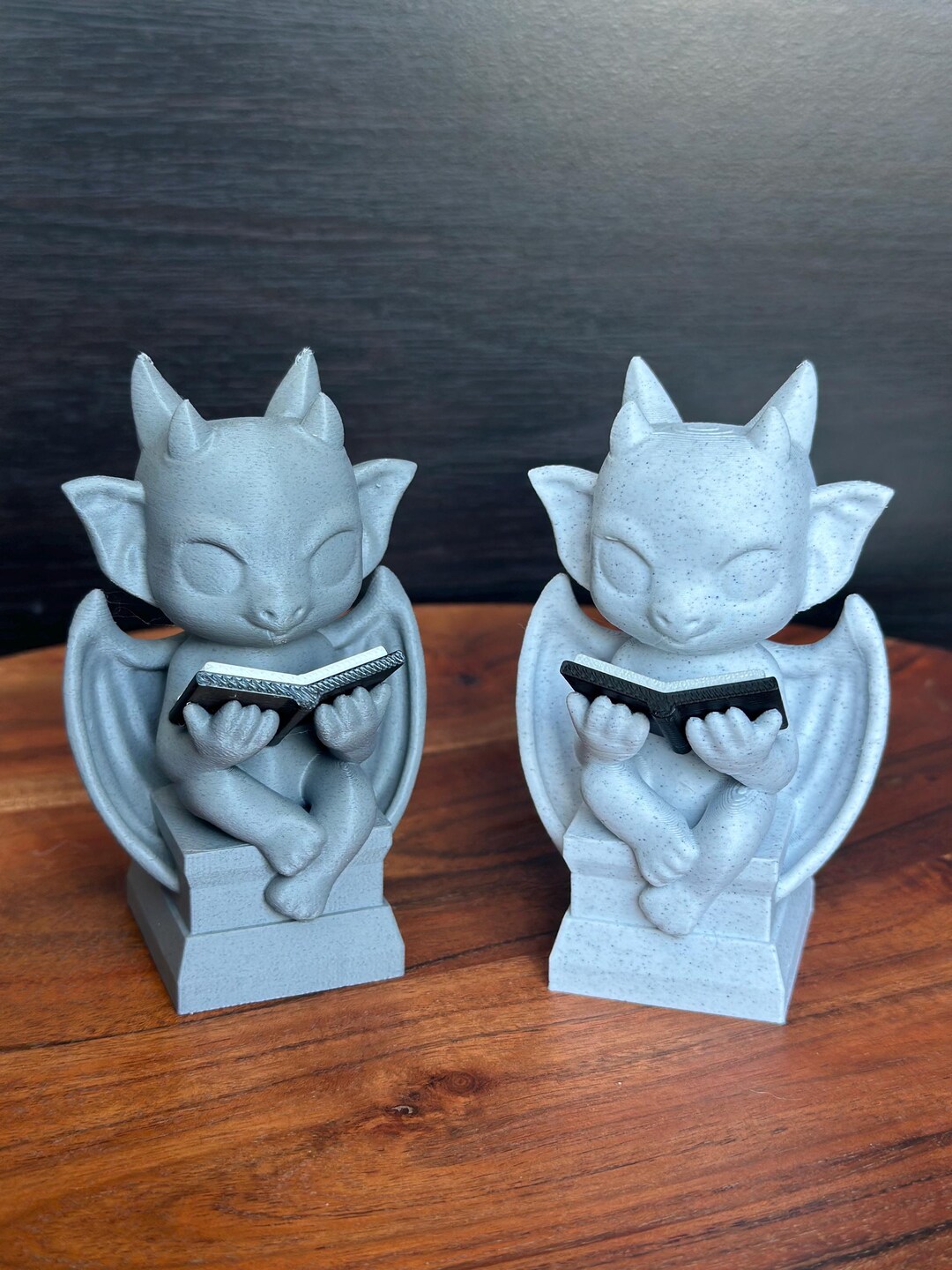 Reading Gargoyle | Bookshelf Decor - Etsy
