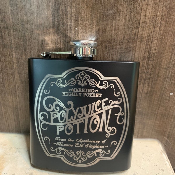 Wizarding inspired hip flask Polyjuice Potion