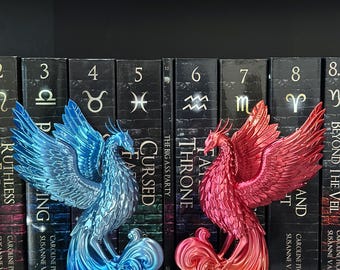 Estantería Rising Phoenix / Decoración de estantería / Inspirada en la Academia del Zodíaco