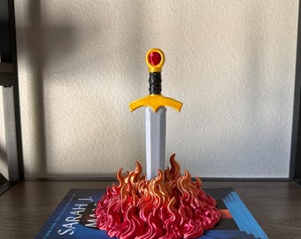 Goldryn Sword Display inspired by Throne of Glass Series | Booktok | 3D Printed