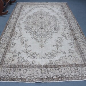 Large Carpet, Vintage Rug, Turkish Rug, Home Decor Rug, 72x120 inches Beige Rug, Office Rug, Living Room Carpet, Bohemian Bedroom Rug,  3854