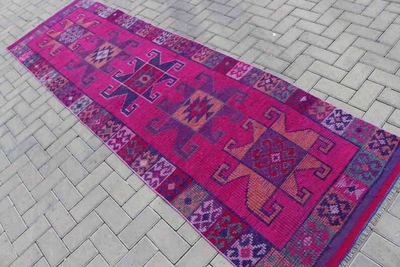 Turkish Rug Vintage Rug Herki Runner Carpet Home Decor Etsy