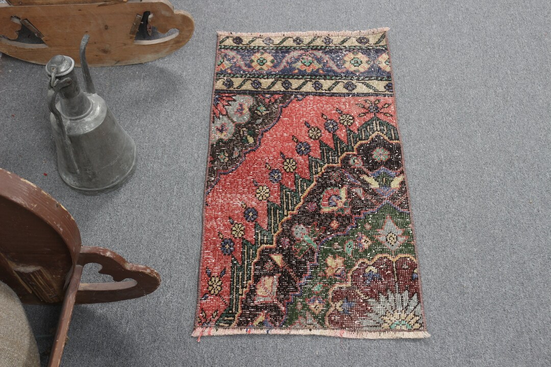 1.6x3 Ft Small Rug, Turkish Rug, Vintage Rug, Antique Rug, Rugs for ...