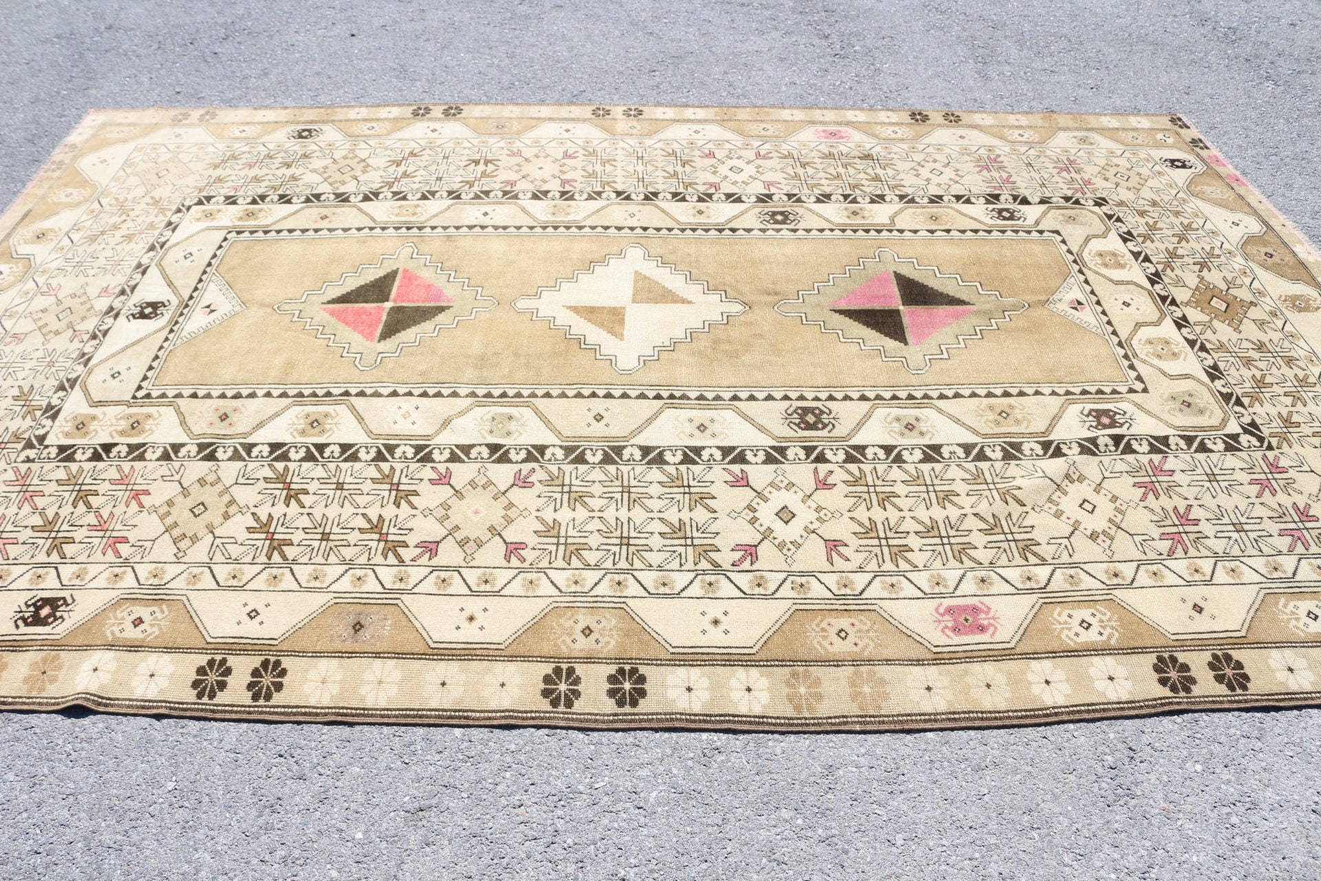 Turkish Rug, Oversize Carpet, Vintage Rug, Home Decor Rug, 82x125