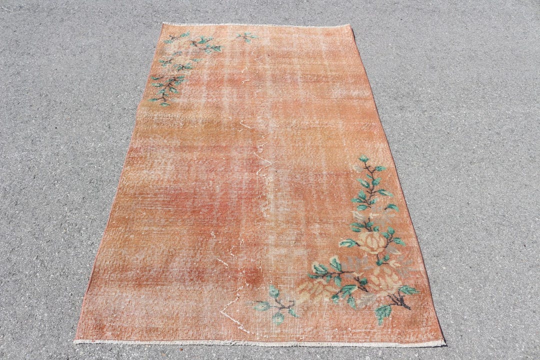 Turkish Vintage Rug, 113x194cm, Floral Rug - Etsy