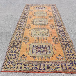 Turkish Rug, Vintage Runner, 5x12ft Carpet