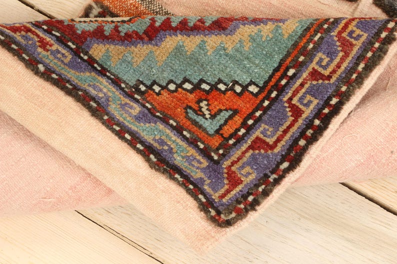 Turkish Rug Small Vintage Turkish Rug, 1.6x4.5 Ft Rug, Red Small Ikat Rug - Etsy UK