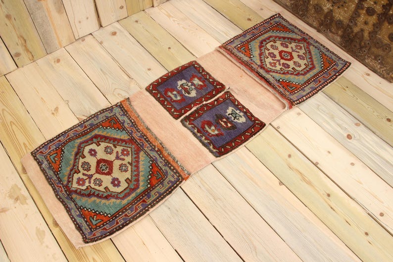 Turkish Rug Small Vintage Turkish Rug, 1.6x4.5 Ft Rug, Red Small Ikat Rug - Etsy UK