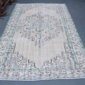 Turkish Rug, Vintage Rug, Large Carpet, Home Decor Rug, 65x104 inches Beige Rug, Handwoven Bedroom Rugs, Living Room Rugs,  3850
