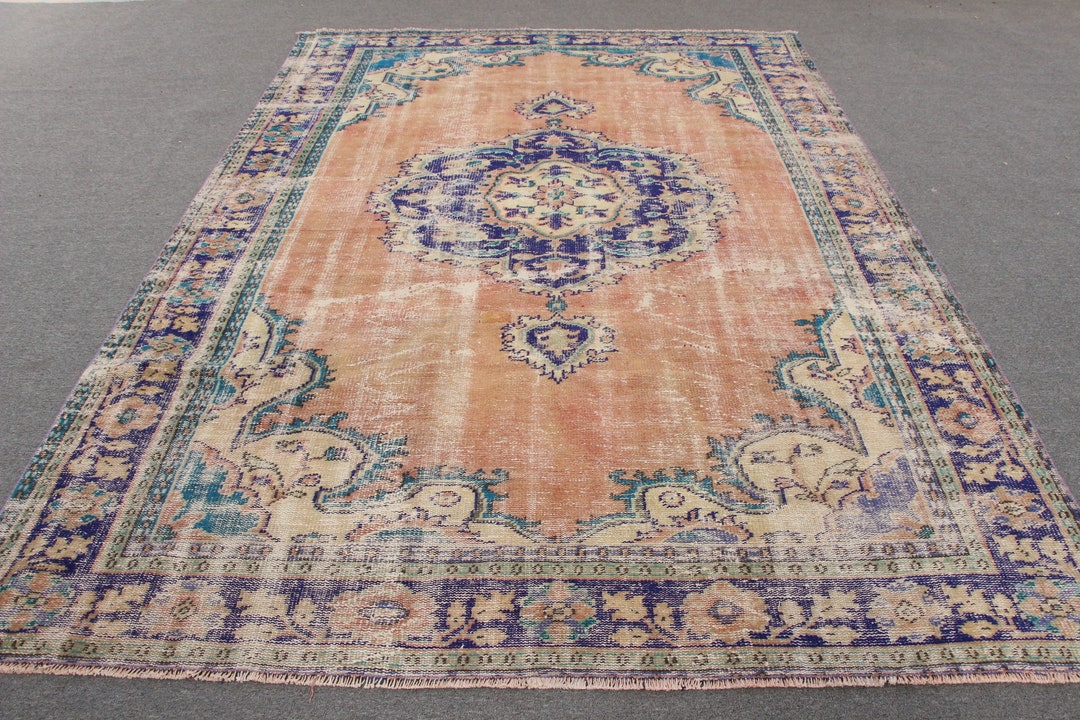 85×198 ViNTAGE TURKiSH RUG Vintage Rug, Turkish Rug, Large Rug, Antique Rug, 85x117 Inches