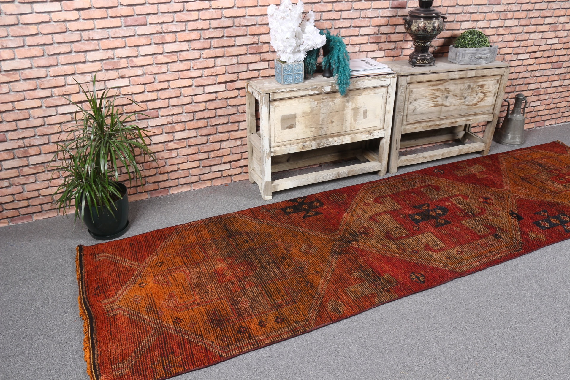 ランナーラグ、ヘルキラグ、ヴィンテージラグ、トルコラグ、廊下用ラグ