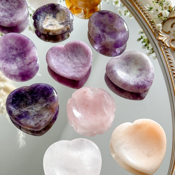 Worry Stone crystals - multiple crystal materials available | Anxiety stone, worry stone, crystal pocket stone.