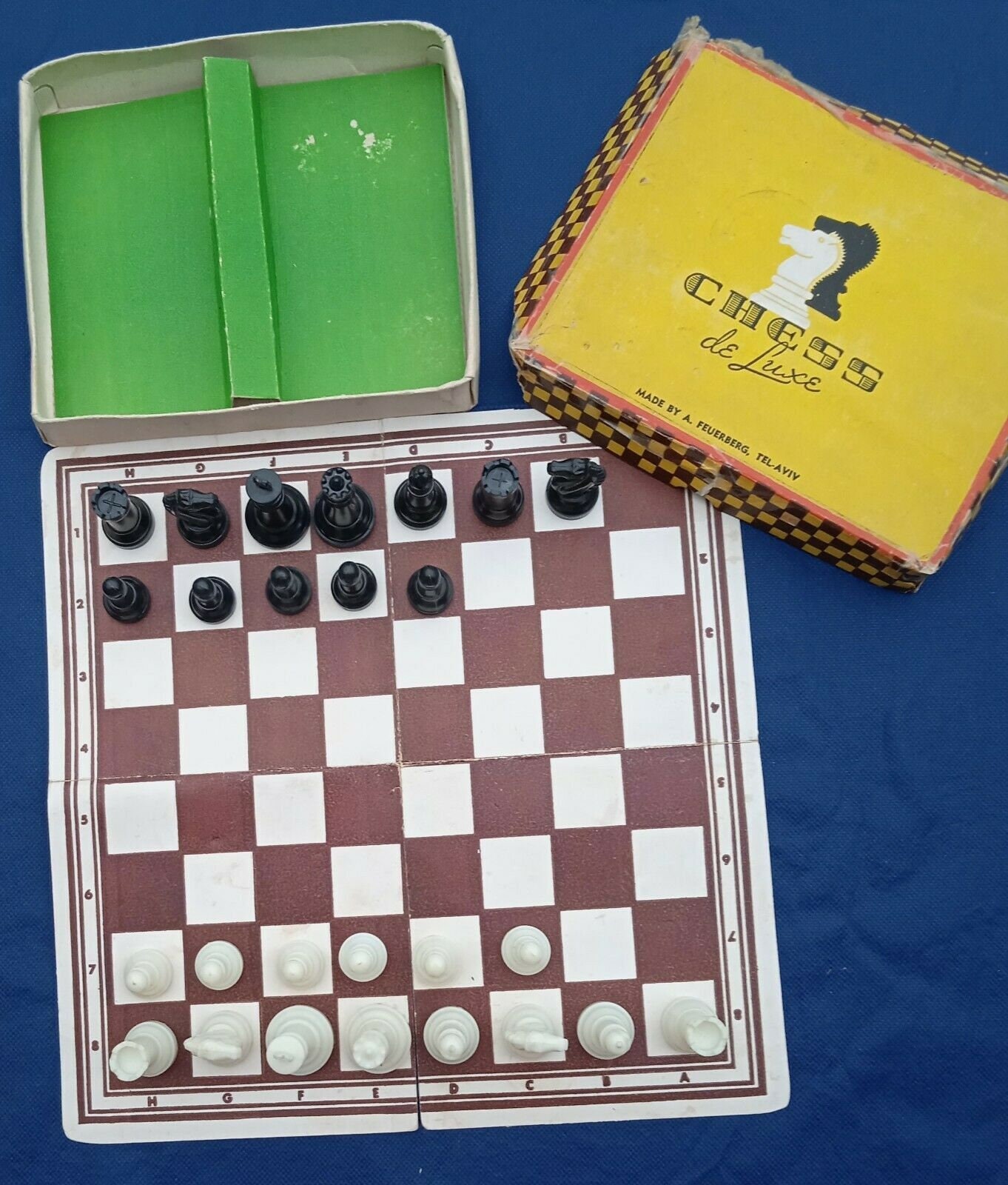 Vintage Travel Chess Set Made by A. FEUERBERG 1970S Etsy UK