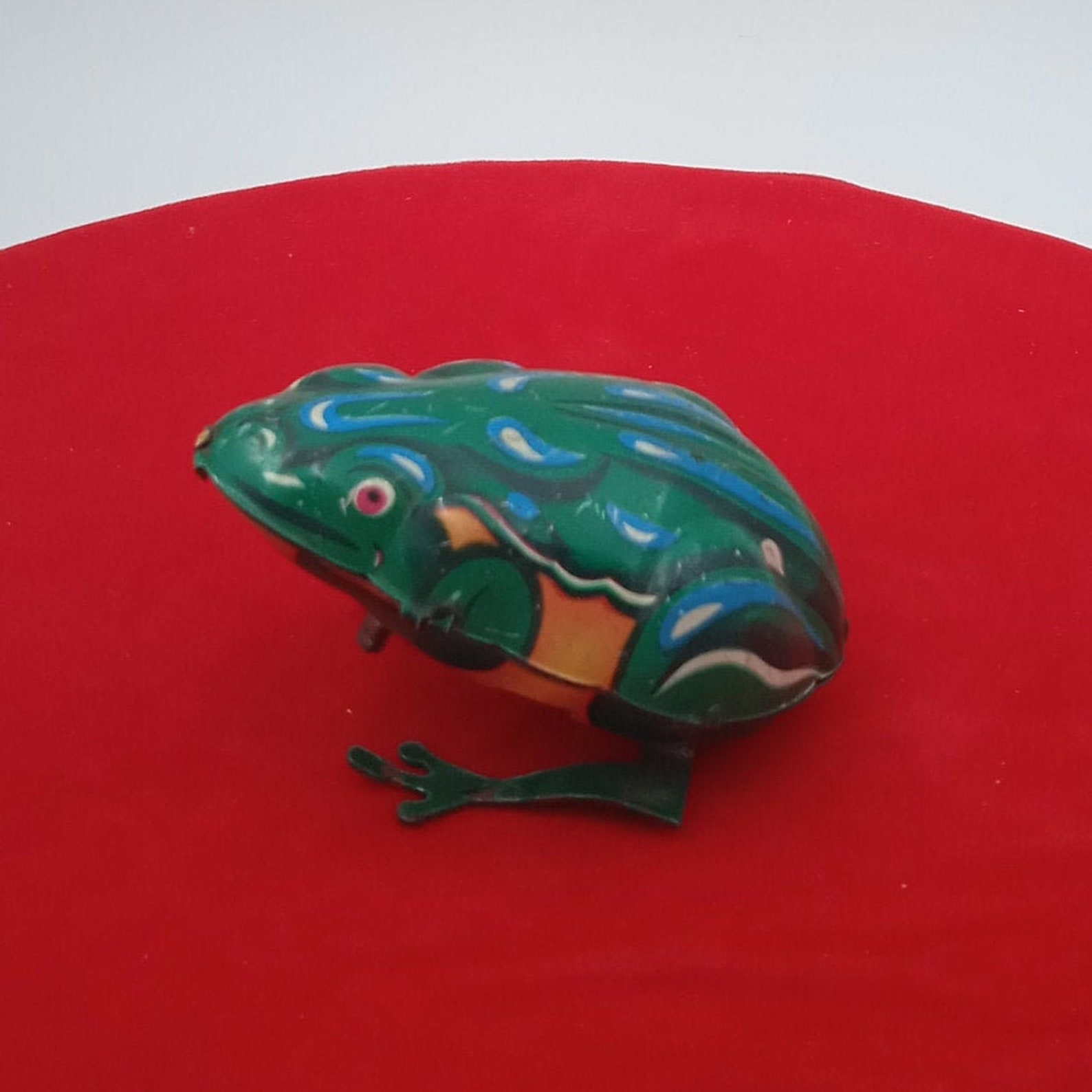 Vintage Wind-up Tin Toy MS082 Jumping FROG with Key | Etsy