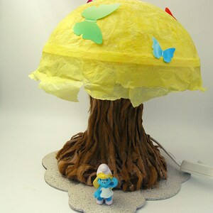 Unique Handmade Retro 80s Cartoon Mushroom Doll Night Light - Perfect Christmas Gift or Birthday Toy