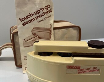 Vintage Osrow Travel Touch Up ‘N Go Steam Machine Original Bag