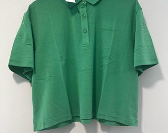 Polo corto Birdie de Outdoor Voices, color verde Kelly, talla XXL, nuevo con etiquetas.