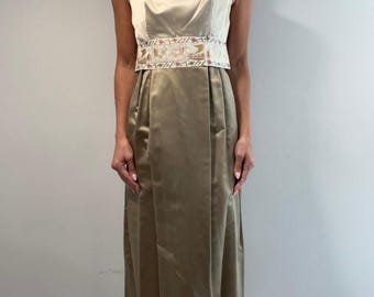 Elegant höstklänning med galakolumn från 1960-talet från Acceutique, storlek liten