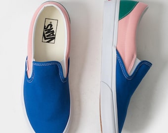 NIB VANS Classic Slip On Retro Court Colorblock rozmiar 8