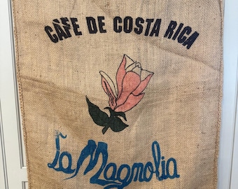 Sac à café en toile de jute Cafe de Costa Rica La Magnolia Tres Rios JL
