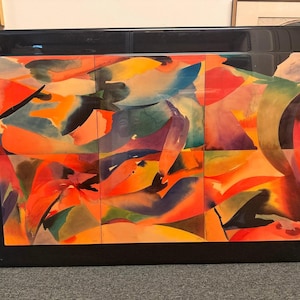 Abstract Prints Titled Tinguely's Tangle by Artist Peter Kitchell 41.25 x 28”