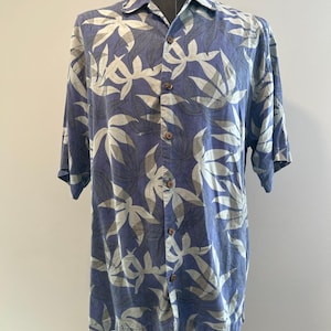 Tommy Bahama - Chemise décontractée d'été boutonnée à manches courtes en soie, grande taille image 1