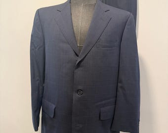 Skräddarsydd Brooks Brothers 2-delad kostym i ren ull, skräddarsydd blågrå