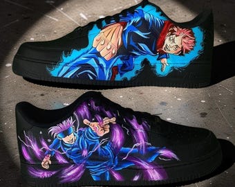 Custom AF1 Anime Character Sneaker, Hand-Painted AF1 Shoes
