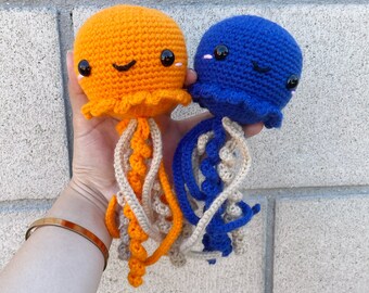 Jellyfish Crochet Plushie Stuffed Animal Toy | Amigurumi