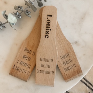 Spatula for personalized raclette