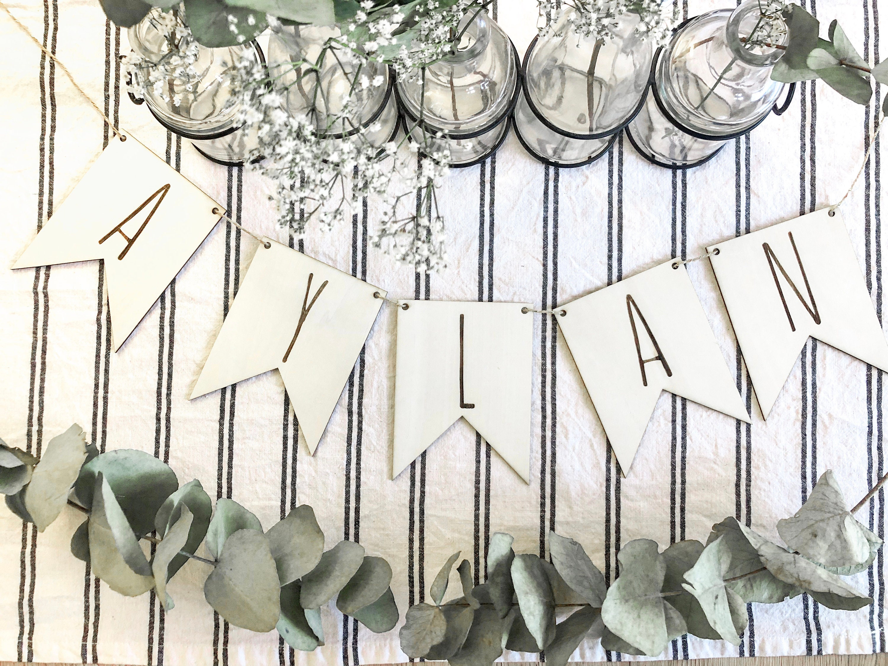 Guirlande avec Fanion Personnalisé