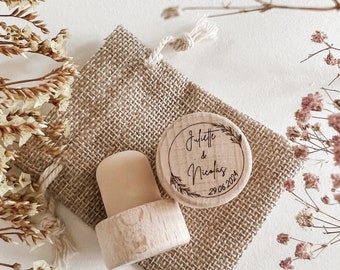 Personalized Wooden Wine Cork - Wedding Guest Gift