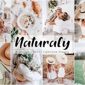 10 Lightroom presets desktop, lightroom mobile preset, lightroom presets , natural preset, blogger presets, desktop Preset, clean, Instagram