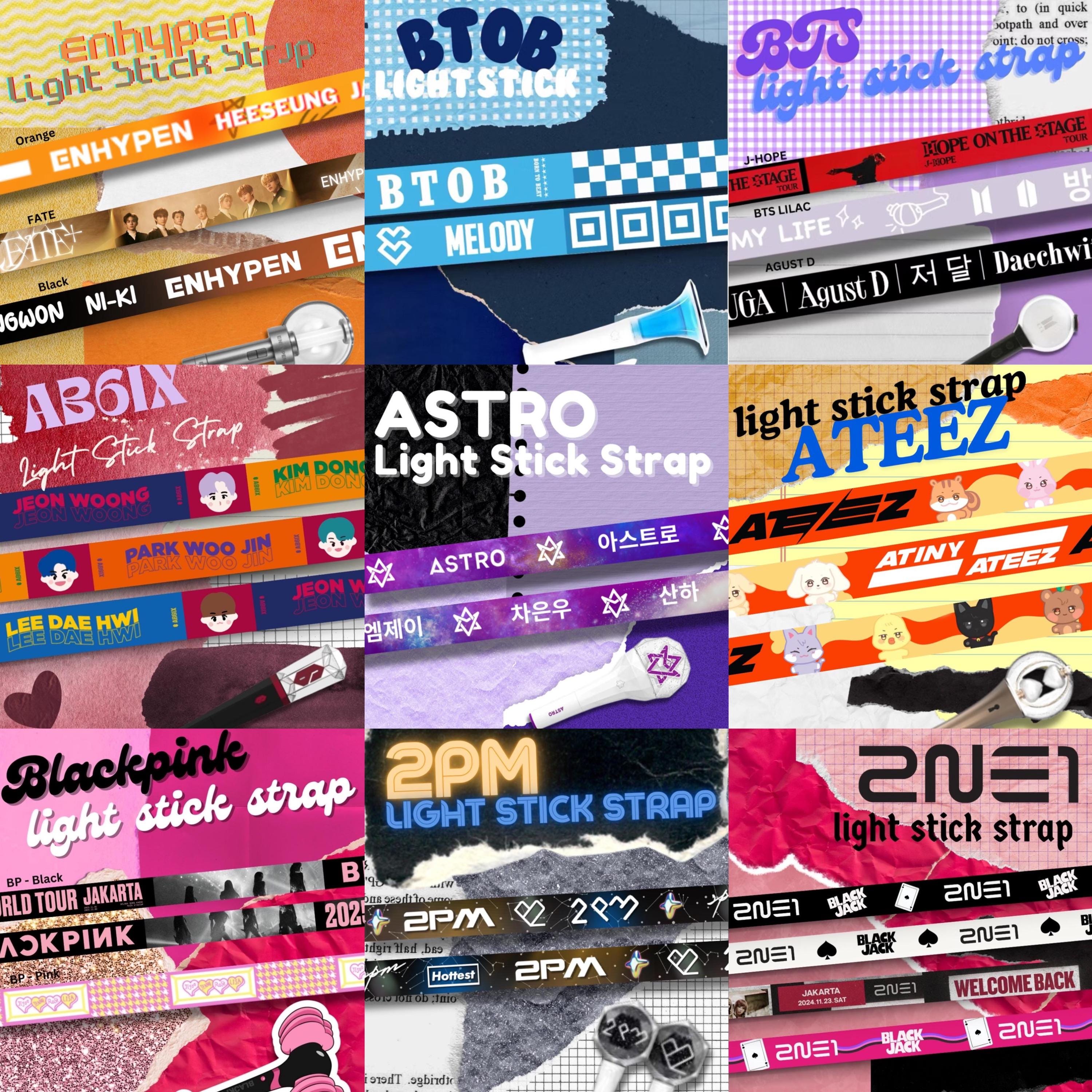 KPOP Light Stick Holder Strap/ Strap Sling Bag (1ST EDITION