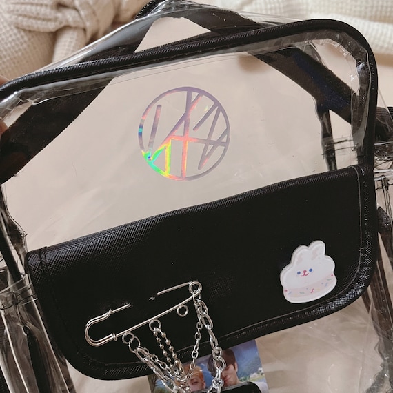 SKZ Clear Cross Bag for STAY (stray Kids Fanmade Merch for