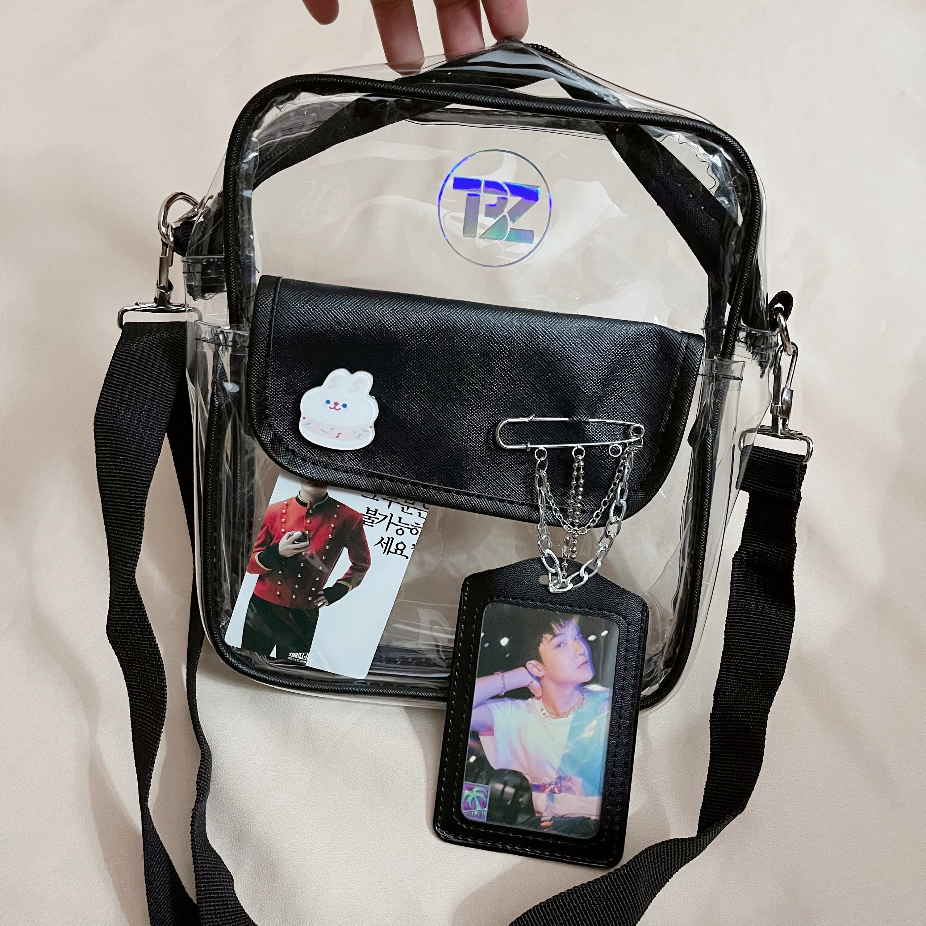 K-POP・アジア [KKUROCHET] CROSSBODY BAG Kpop Group Clear Cross Bag (fanmade Merch) - Etsy