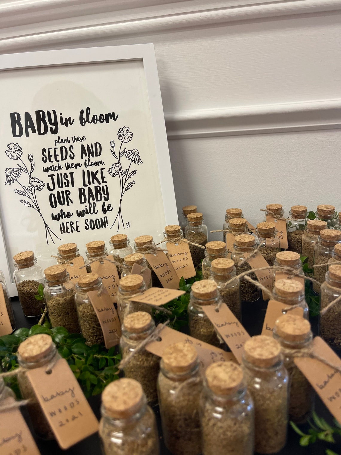 Baby in bloom baby shower decor etsy