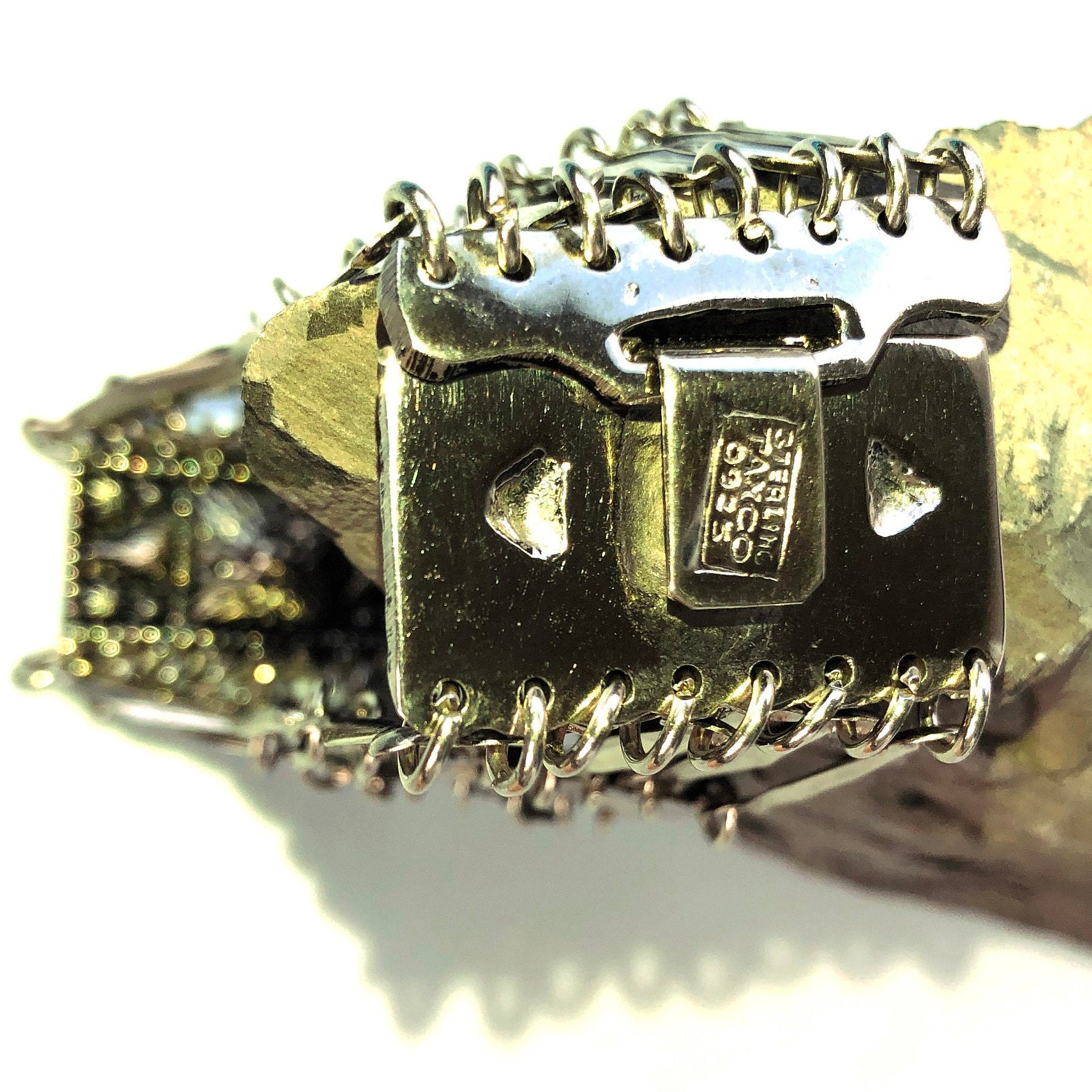 TAXCO MEXICO 0925 STERLING Silver Bracelet Silver Signed TAXCO MEXICO 0925 STERLING Silver Bracelet Silver Signed