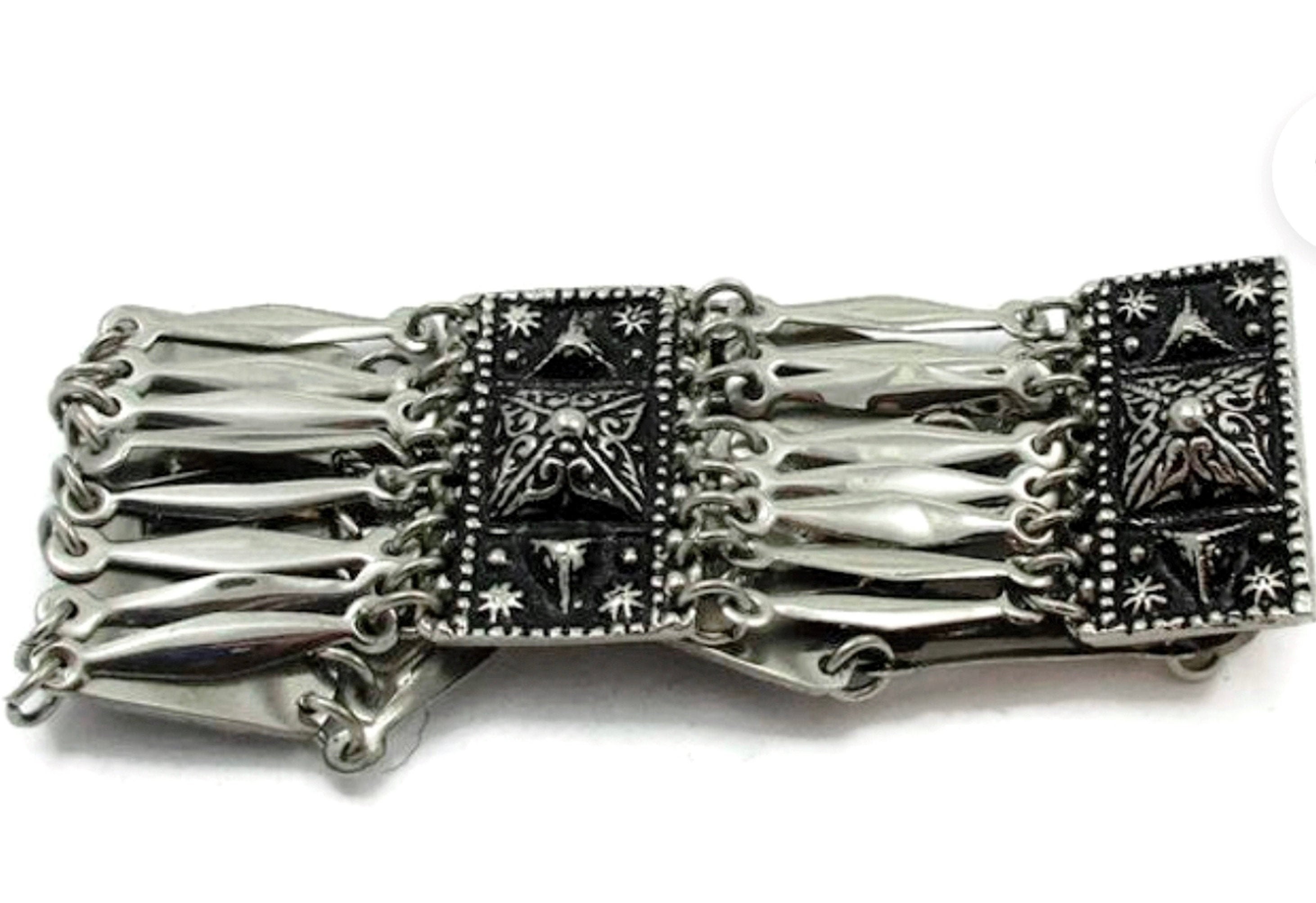 TAXCO MEXICO 0925 STERLING Silver Bracelet Silver Signed TAXCO MEXICO 0925 STERLING Silver Bracelet Silver Signed