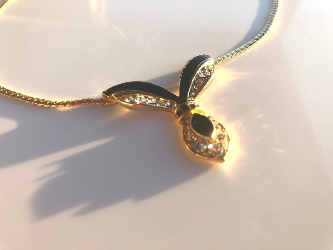 Vintage Attwood Sawyer A&S NECKLACE Black and Gold Set De Vintage Attwood Sawyer A&S NECKLACE Black and Gold Set De