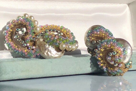 Exquisite Frank Hess old MIRIAM HASKELL Swirl Set… - image 2