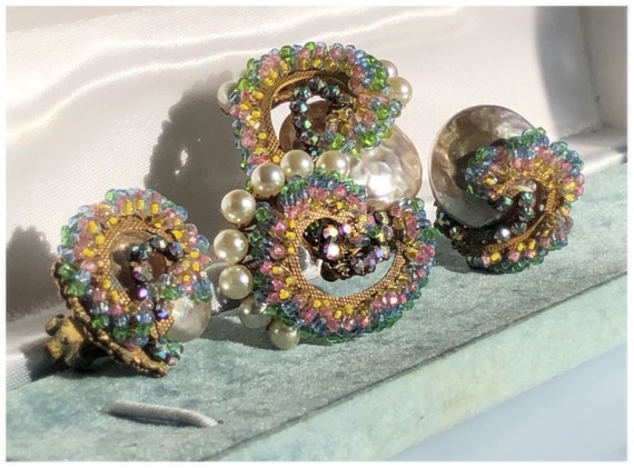 Exquisite Frank Hess old MIRIAM HASKELL Swirl Set… - image 5